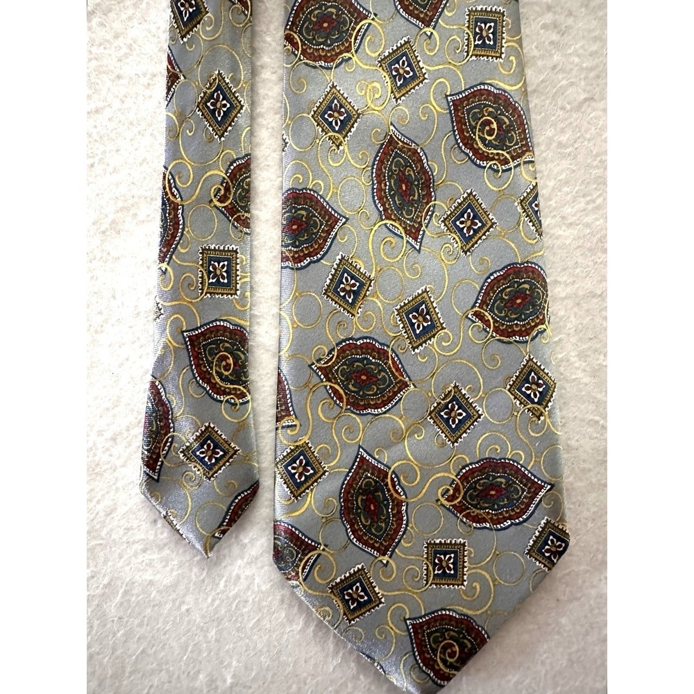 Hugo Boss Necktie 100% Silk Tie 3.75"‎ Turkey Sage Moss Green Academia Preppy